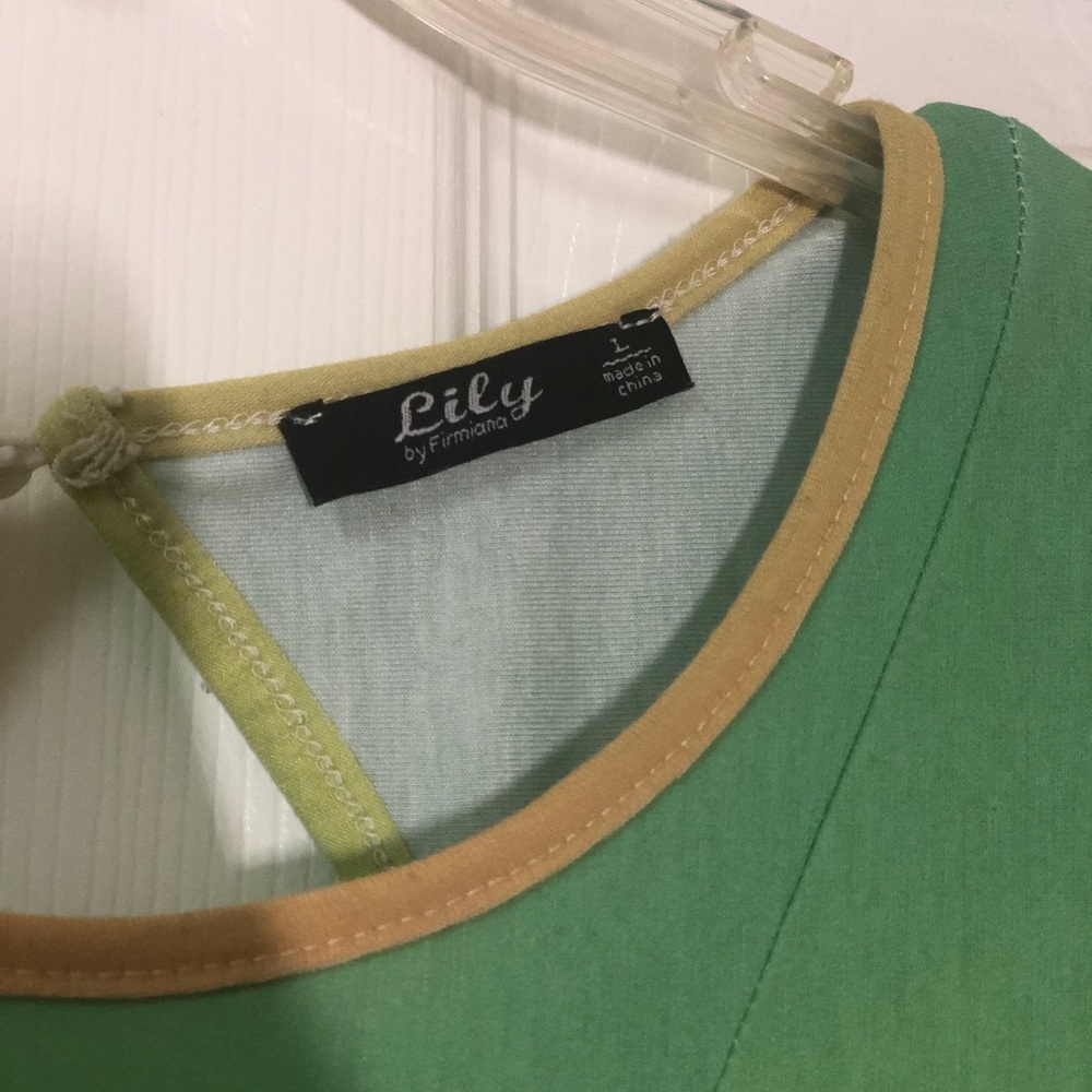 Green & Yellow Ombré Short-Sleeve Harem Jumpsuit - Picture 7 of 7